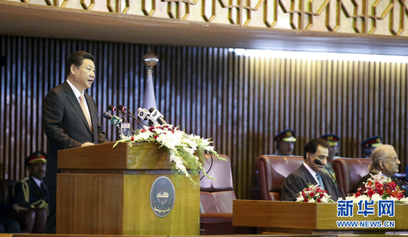 习近平在巴基斯坦议会发表重要演讲 习近平在巴基斯坦议会发表重要演讲