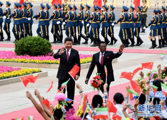 习近平同赤道几内亚总统奥比昂举行会谈 习近平同赤道几内亚总统奥比昂举行会谈