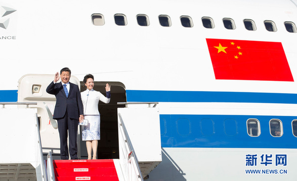 习近平抵达西雅图开始对美国进行国事访问 习近平抵达西雅图开始对美国进行国事访问