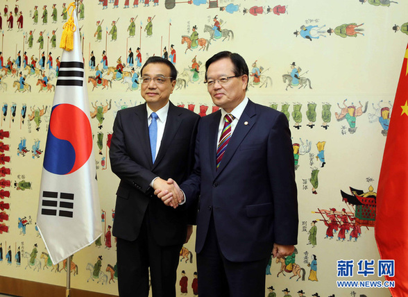 李克强会见韩国国会议长郑义和 李克强会见韩国国会议长郑义和