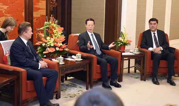 张高丽会见俄罗斯天然气工业公司总裁米勒 张高丽会见俄罗斯天然气工业公司总裁米勒